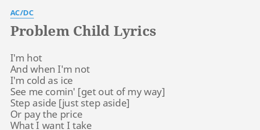 problem child lyrics ac dc