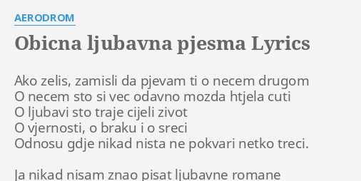 Ljubavne pjesme u kitici