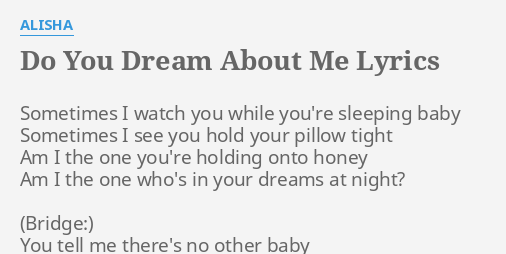 do you dream of me lyrics