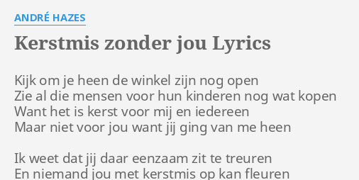 Kerstmis Zonder Jou