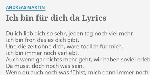 bin ich noch verliebt