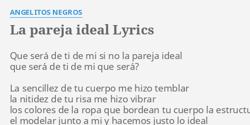 LA PAREJA IDEAL