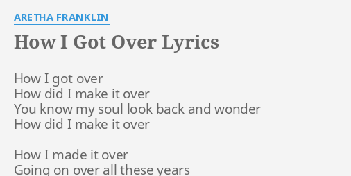 Get Over It Lyrics - Guillemots - Only on JioSaavn