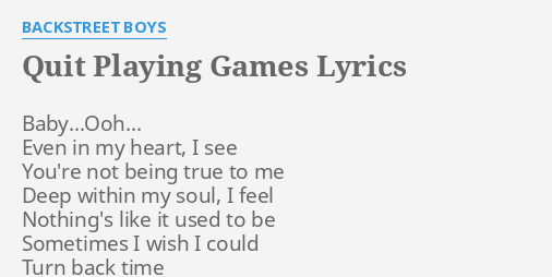 DRIPOICE - Playing Games: lyrics and songs