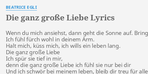Oh Du Bist So Groß, Liebe Mich Ganz Lang! Oh Du Bist So Groß, Liebe Mich Ganz Lang!