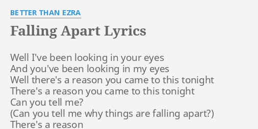 Ifalling tell me why ifalling