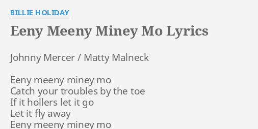 Innie Minnie Miny Moe Lyrics