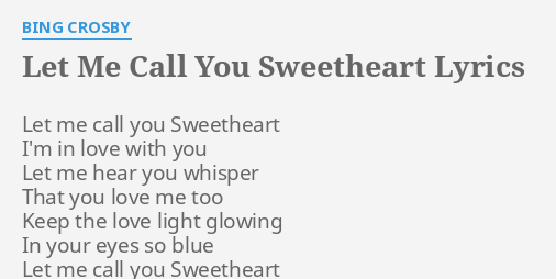 let me call you