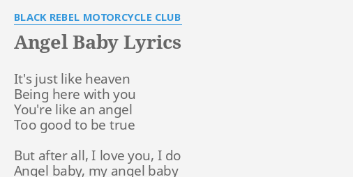 Baby lyrics angel JOHN LENNON