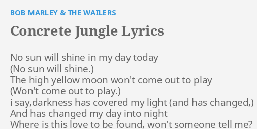 Pour Down The Sunshine (JAD) Lyrics - Bob Marley & The Wailers - Only on  JioSaavn