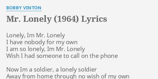Song Lyrics Lonely