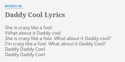 Boney M - Daddy Cool (Tradução) 