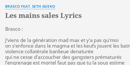 brasco les mains sales