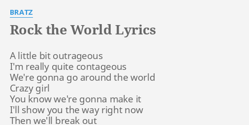 bratz rock the world