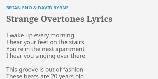 the overtones turn your light on lyrics
