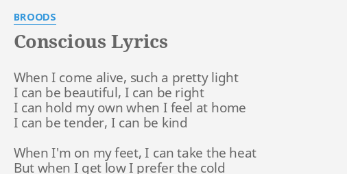LYRICS by When I come alive,...