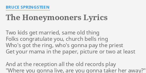 the honeymooners don trip lyrics
