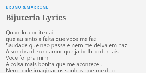 bijuteria bruno e marrone