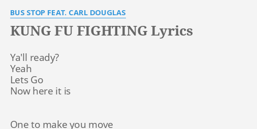 Kung Fu Fighting - song and lyrics by Carl Douglas