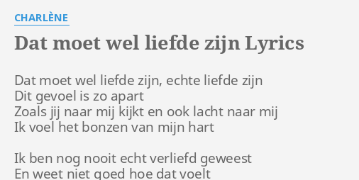 Zijn hoe voelt verliefd