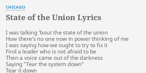 state of the union lyrics skindred