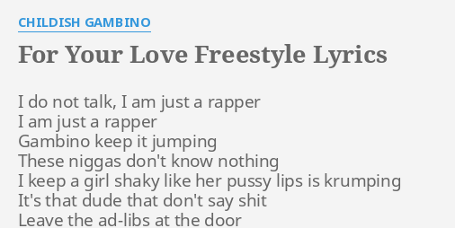 Rap lyrics freestyle FREESTYLE