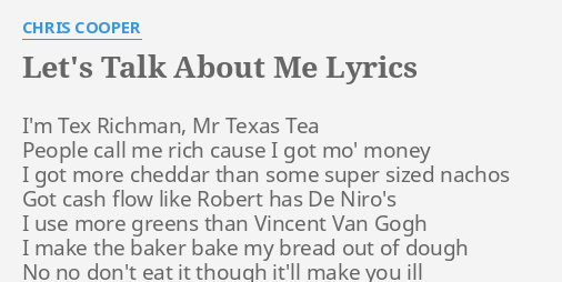 let's talk about me lyrics