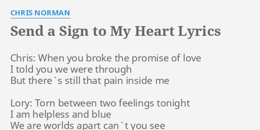 Can you see my heart lyrics