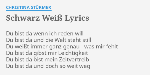 Get Du schwarz weiss ich Desktop Wallpaper Free