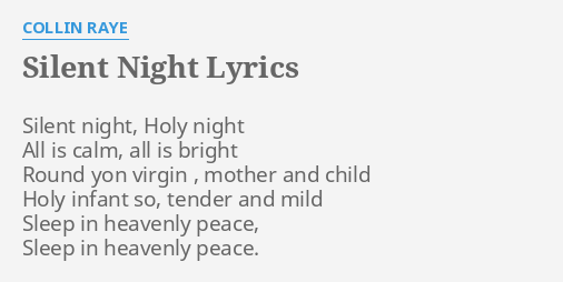 Collin Raye - O Holy Night ( + lyrics 1996) 