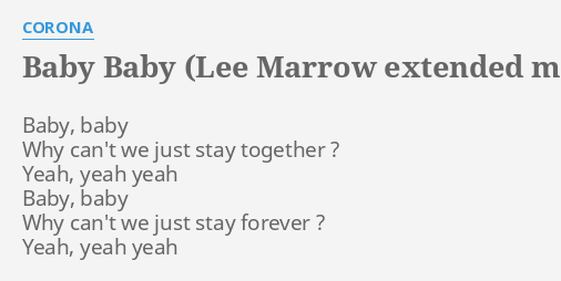 Baby Baby Why Can T We Just Stay Together Love Meme