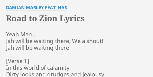 Road To Zion Lyrics - LyricsWalls