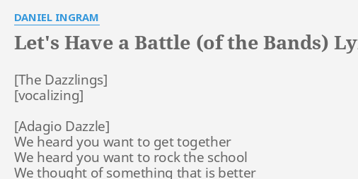 battle of the bands lyrics