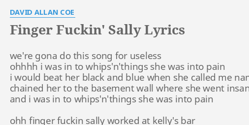 Finger fucking sally