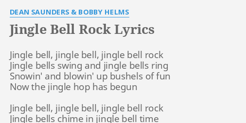 Jingle Bell Rock Lyrics. 