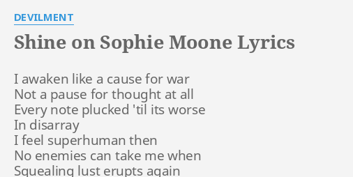 Moone sophie Sophie Moone