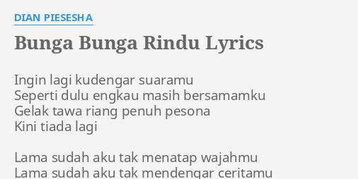 Bunga Di Telinga Lirik - alsarimi