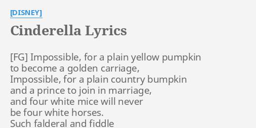 cinderella-lyrics-by-disney-impossible-for-a-plain