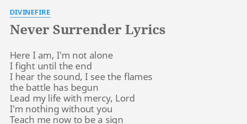 divinefire never surrender