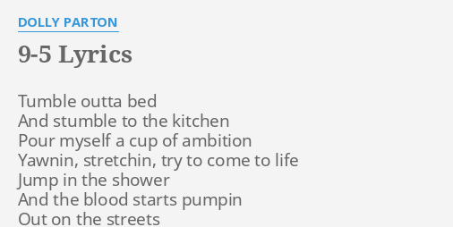 dolly 9 5 lyrics