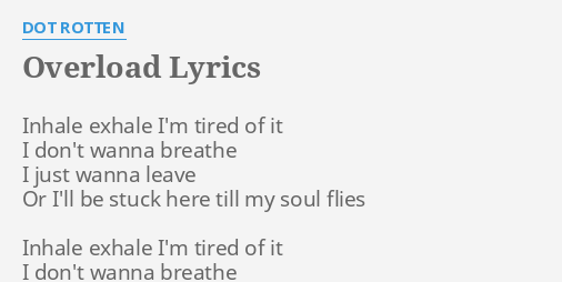 Dont Wanna Breathe Lyrics