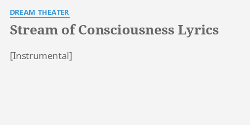 stream of consciousness solv lyrics