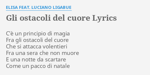 ostacoli cuore elisa ligabue ostacoli cuore elisa ligabue