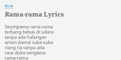 Rama-rama lagu Malay Gitar