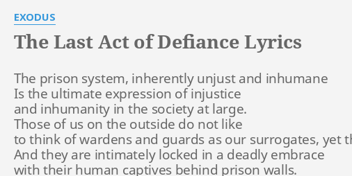the last act of defiance lyrics