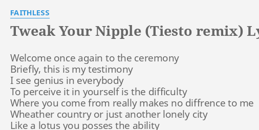 Tweak Your Nipple
