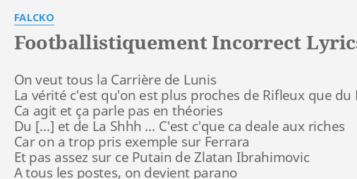 falcko footballistiquement incorrect
