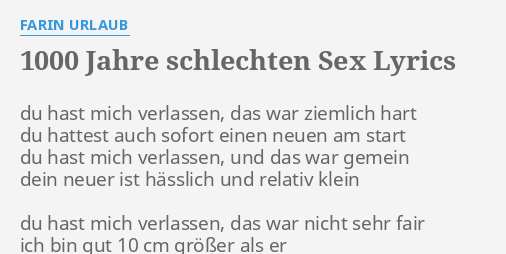 10 jahren mit sex Erster mit