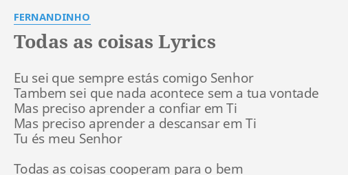 Fernandinho – Eu fui comprado Lyrics