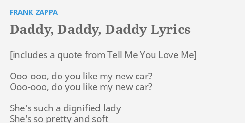 Daddy lyrics romanized